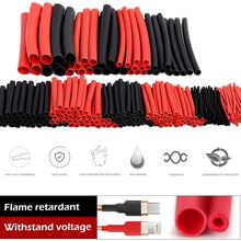 Nilight 270PCS 3:1 Heat Shrink Tubing Double-wall Adhesive Lined Shrink Wrap Tubing Assortment Kit 6 Size 2 Color KIT Black Red, 2 years Warranty