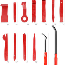 GOOACC Nylon Bumper Fastener Rivet Clips Car Door Clip Panel Audio Video Dashboard Dismantle Kits Installer Pry Tool (13PCS Trim Removal Tool Set)