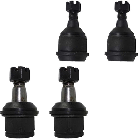 Detroit Axle - 4WD 8 Lug Models Front Upper and Lower Ball Joints for Dodge Ram 1500 2500 3500-4pc Set