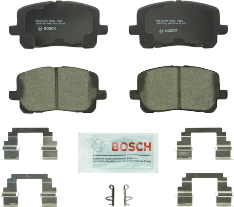 Bosch BC923 QuietCast Premium Ceramic Disc Brake Pad Set For: Pontiac Vibe; Toyota Corolla, Matrix, Front