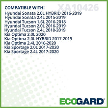 ECOGARD XA10426 Premium Engine Air Filter Fits Hyundai Sonata 2.4L 2015-2019, Tucson 2.0L 2016-2019, Tucson 1.6L 2016-2018, Sonata 2.0L HYBRID 2016-2019