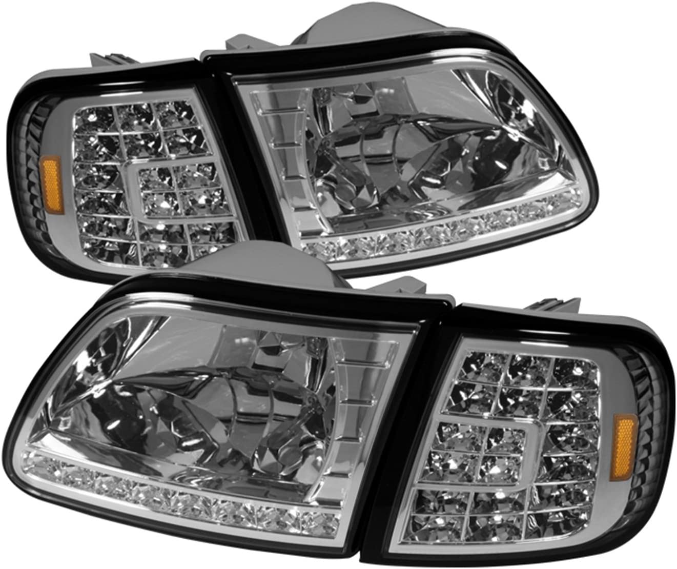 Spyder Auto HD-ON-FF15097-LED-SET-C Crystal Headlight