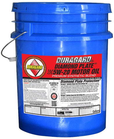 Duragard Diamond Plate Synthetic Blend 5w20 Engine Oil - 5 Gallon Pail