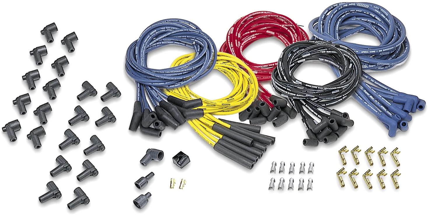 Moroso 73217 Spiral Core Univ Wire Set, Yellow, 90 Deg