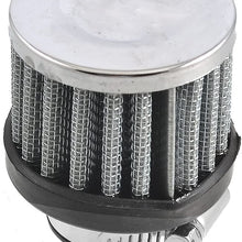 uxcell 18mm-25mm Hose Clamp Conical Mesh Car Air Filter Silver Tone 25mm 1"