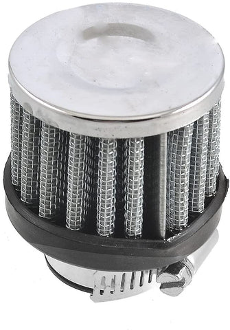 uxcell 18mm-25mm Hose Clamp Conical Mesh Car Air Filter Silver Tone 25mm 1