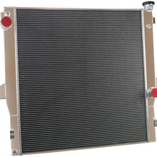 CoolingSky 2 Row Full Aluminum Heavy Duty Radiator for 2003-2009 Dodge Ram 2500 3500 5.9L 6.7L Diesel OHV Cummins