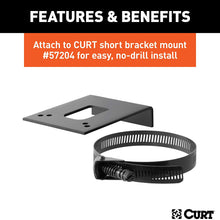 CURT 58300 Vehicle-Side Trailer Wiring Harness Mounting Bracket for 4-Way Flat