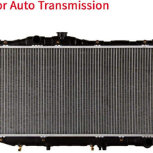 JUDE 16mm Core Automatic Transmission(AT) Aluminum/Plastic Radiator for 1987-1991 Toyota Camry 2.0L L4 with Oil Cooler U870 1 Year Warranty
