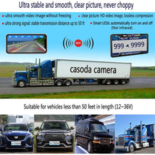 Casoda WiFi License Plate Backup Camera for iPhone and Android,Ultra Strong Signal Smooth Video Image Never Freezing Clear Picture Suitable for Cars Trucks Trailers SUVs Pickups Easy to Install