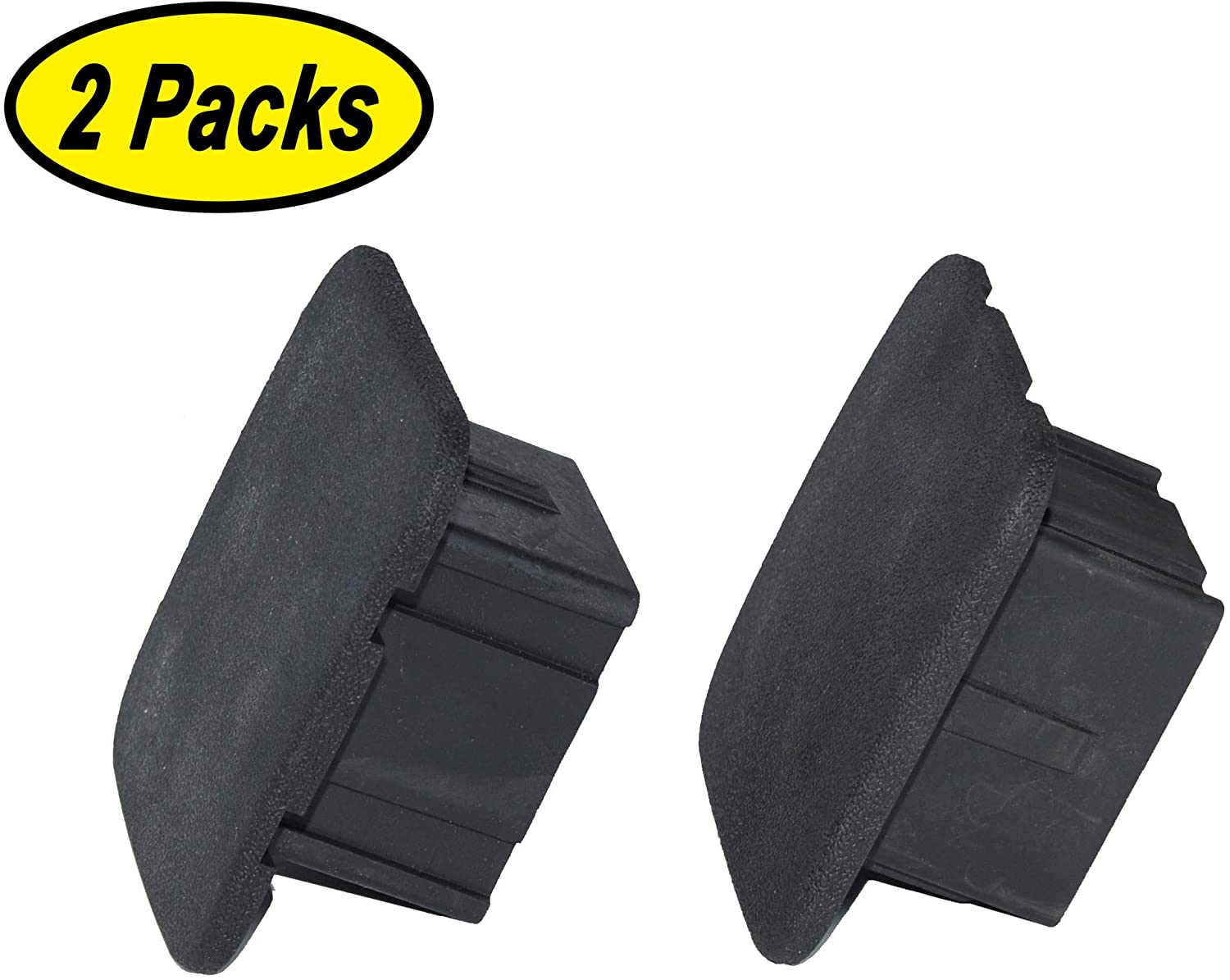 TOPTOW Trailer Hitch Receiver Cover 2 inch 2Packs Rubber Black Plug Cap Fits for Ford Ram Jeep Chevy GMC Toyota Dodge Mercedes Mopar Audi F150 F250 Truck Lexus 4runner Porsche Steelers