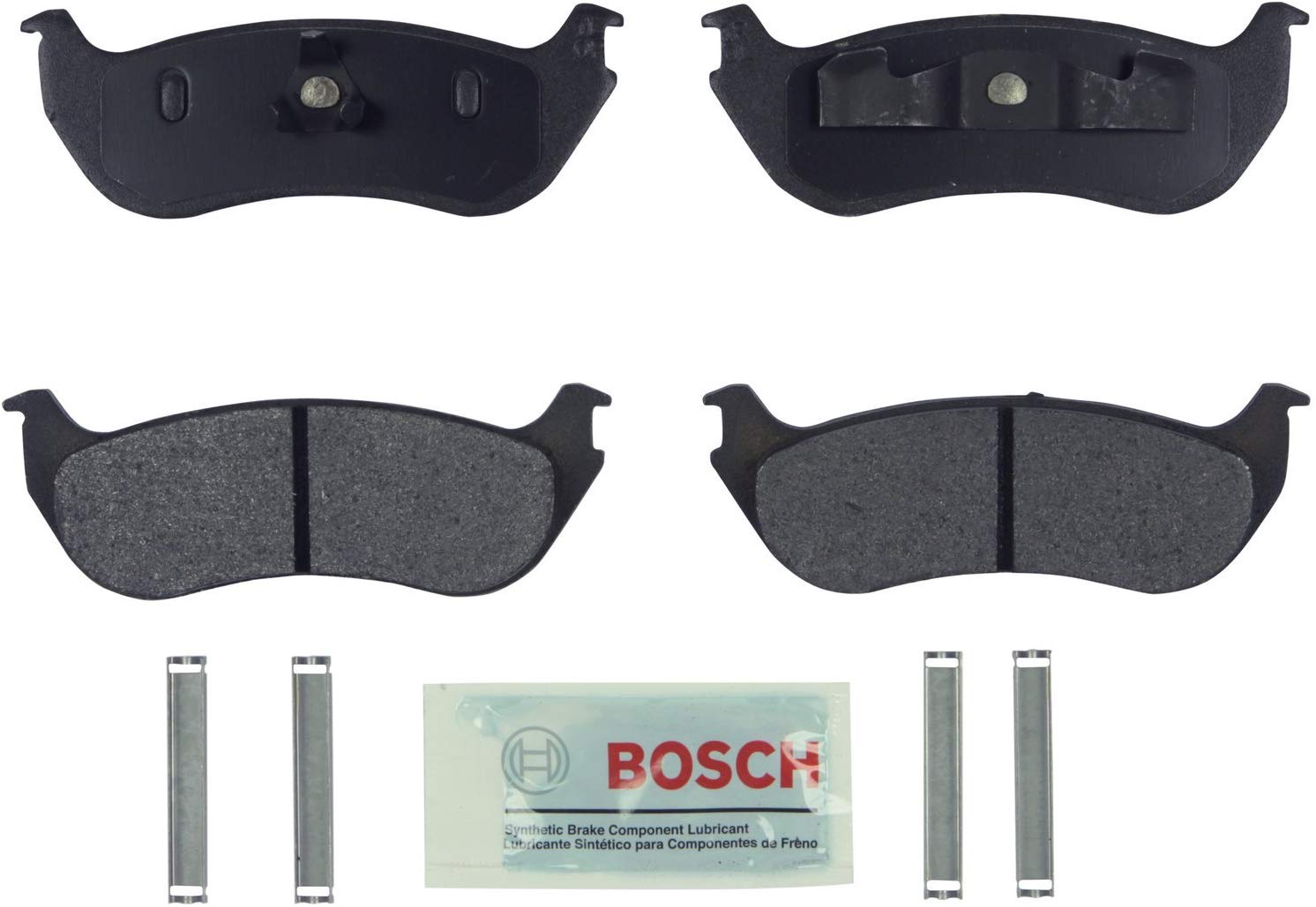 Bosch BE881H Blue Disc Brake Pad Set with Hardware for Select Ford Explorer/Sport Trac and Mercury Mountaineer Vehicles - REAR