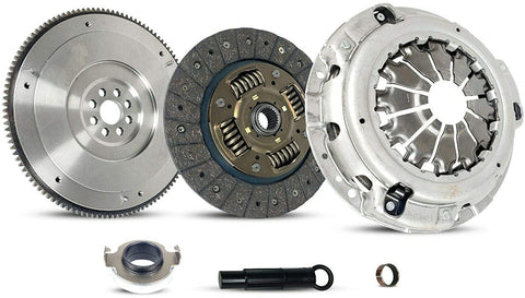Clutch Flywheel Kit compatible with ILX TSX Accord Civic Si Base Dynamic Tech Premium Special Edition 2004-2015 2.4L l4 GAS DOHC Naturally Aspirated (K24; 225mm Clutch)