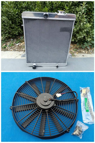 New Aluminum Radiator + Fan For TRIUMPH TR4a 1965-1967 1965 1966 1967