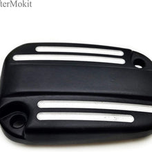 AfterMokit Front Brake Fluid Reservoir Cap Right Caliper Master Cylinder Cover for Harley Davidson Electra Glide Road King Ultra Classic Ultra Limited Street Glide Road Glide Heritage Softail Black