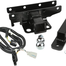 Rugged Ridge 11580.54, 5-Piece Hitch Kit with 2" Ball for 2007-2018 Jeep Wrangler JK Models