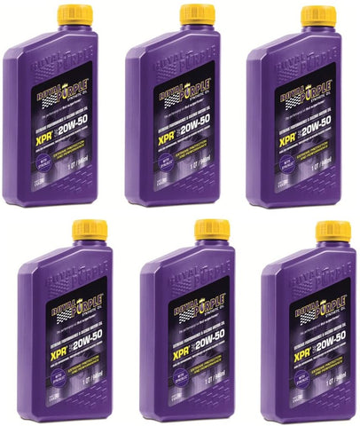 Royal Purple 01051 Set of 6 Racing Synthetic Oil 1-Quart Bottles