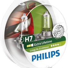 Philips Longlife EcoVision H7 Headlight Bulbs (Twin Pack)