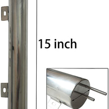 BLACKHORSE-RACING 3" X 9" Radiator Coolant Overflow Puke Tank Polished Stainless Steel 32OZ