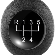 Acouot Rubber 5 Speed Gear Shift Knob Head All New Replacement Part For Car BMW E28 E30 E34 E36 Black