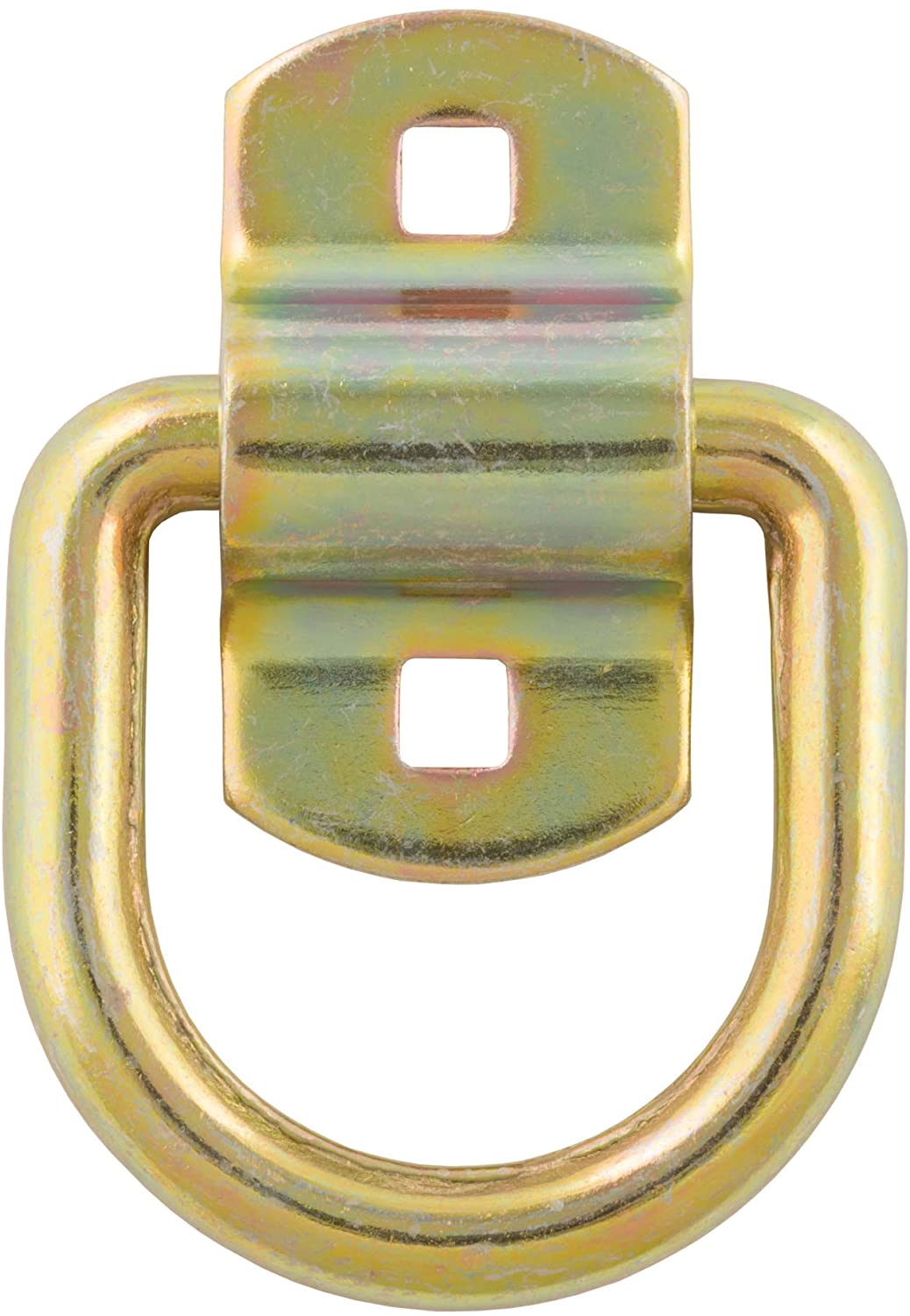 CURT 83740 3 x 3-Inch Surface-Mounted Trailer D-Ring Tie Down Anchor, 11,000 lbs Break Strength