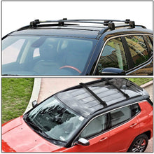 Pair OE Style Aluminum Roof Rack Rail Cross Bars Cargo Carrier Replacement for Jeep Compass 17-19