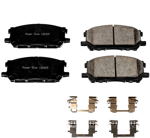 Power Stop 17-1005, Z17 Front Ceramic Brake Pads with Hardware