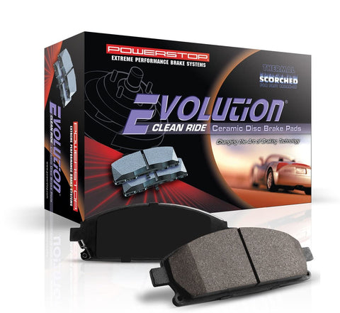 Power Stop 17-1552, Z17 Front Ceramic Brake Pads with Hardware