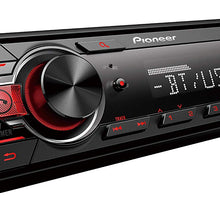 Pioneer MVH-S21BT Stereo Single DIN Bluetooth In-Dash USB MP3 Auxiliary AM/FM Android Smartphone Compatible Digital Media Car Stereo Receiver With Free ALPHASONIK Earbuds