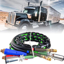 Semitrailer Tractor 12 Ft 3-in-1 Wrap Set ABS Electrical and Rubber Air Line Hose Assemblies, for Semi Truck Tractor Trailer (12FT)
