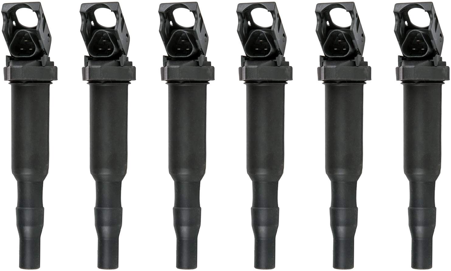MAS Ignition Coil for Select BMW Cars - 6-Pieces # 0221504470/00044 - BMW # 12137594937/12137562744 / 12137571643 - UF592 for BMW 2002-2010, 335i, 325i, 328i, 330i, X3, E60 M5, 525xi, N54