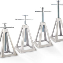 RVMATE Stack Jack 4 Pack, for RV, Camper and Trailer Stabilization, Aluminum RV Stabilizer, Adjustable from 10 inch to 17 inch
