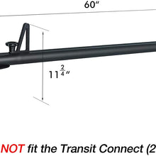 AA-Racks Model ADX32-TR Compatible Ford Transit Connect 2008-13 Aluminum 3 Bar (60") Utility Drilling Van Roof Rack System with Ladder Stopper Sandy Black