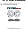 PowerSport Rear Blank Rotors + Ceramic Brake pads BLBR.03003.02