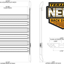 TeraFlex 4722000 JK Nebo Roof Rack (Silver)