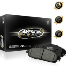 American Black ABD1156M Professional Semi-Metallic Front Disc Brake Pad Set Compatible With Hyundai Accent/Kia Rio/Rio 5 & Others - OE Premium Quality - Perfect fit, QUIET and DUST FREE