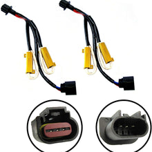 Xotic Tech 2pcs H13 9008 LED Load Resistor Kit HID Relay Harness Decoder CAN-Bus Anti Flicker Hyper Flash Wiring Canceler