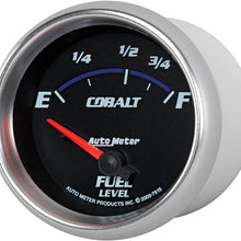 Auto Meter 7915 Cobalt 2-5/8" 73 E/ 10 F Short Sweep Electric Fuel Level Gauge