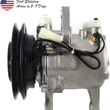 PANGOLIN 3C581-97590 447220-6771 Air Conditioning Compressor M108S M5040 M7040 SVO7E AC Compressor Air Conditioner Compressor with Pressure Switch for Kubota M8540 M9540 Tractor Aftermarket Parts