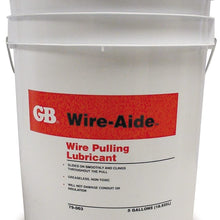Gardner Bender 79-003 Wire-Aide Wire Pulling Lubricant, Greaseless Fiber-Optic Wire Insulation, 5 Gal. Pail, Yellow