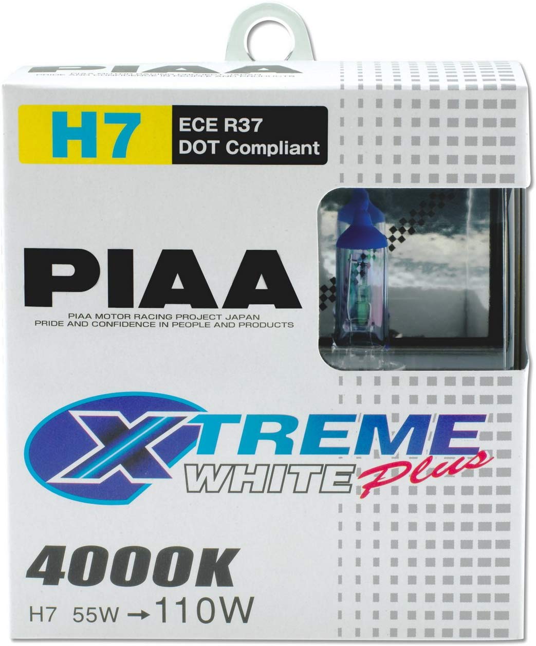 PIAA 17655 H7 Xtreme White Plus High Performance Halogen Bulb, (Pack of 2)