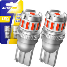 AUTOONE 194 Red LED Bulbs, 168 2825 W5W T10 Light Bulbs Error Free for Dome Map Parking Trunk Door License Plate Lights,Pack of 2