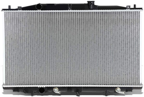 DNA MOTORING OEM-RA-2911 Aluminum Core Radiator [for 05-07 Honda Accord 2.4L at],Black / Metallic