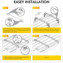 AUXMART Roof Rack Cross Bars 1 Pair Aluminum Rooftop Rail Bars Compatible for Toyota Sienna 2011-2018 Luggage Rack Cargo Carrier OE Style