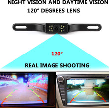 Car Backup Camera, Rear View Camera HD 6LED Night Vision,Waterproof Reverse Camera 140° Wide View Angel with Multiple Mount Brackets for Universal Cars,SUV,Trucks,RV and More