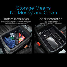 MECHCOS Compatible with fit for VW Volkswagen Atlas 2018 2019 Center Console Organizer Armrest Storage Box Holder Container Divider Glove Pallet Tray