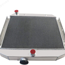 CoolingSky 4 Row All Aluminum Radiator for 1955-57 Chevy Bel Air &Del Ray &Nomad 150 210 Series 6Cyl 8Cyl