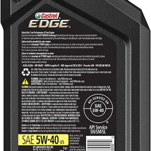 Castrol 03084C Edge 5W-30 Advanced Full Synthetic Motor Oil, 5 Quart
