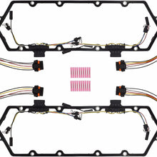 7.3L Diesel Powerstroke Valve Cover Gasket with Injector Glow Plug Harness Kit Fits 1994-1997 ford truck F250 F350