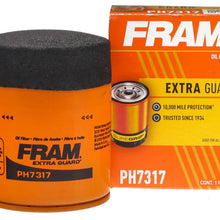 Fram PH7317 Extra Guard 10K Mile Change Interval Spin-On Oil Filter, black